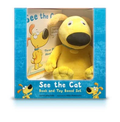 See the Cat Book and Toy Boxed Set: (Gift Set with Dog Plush Stuffed Animal and Humorous Read-Aloud Book for Children Ages 4-8) by Larochelle, David