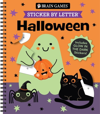 Brain Games - Sticker by Letter: Halloween: Includes Glow in the Dark Stickers! by Publications International Ltd