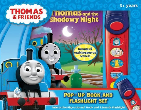 Thomas & Friends: Thomas and the Shadowy Night Pop-Up Book and 5-Sound Flashlight Set [With Flashlight and Battery] by Pi Kids