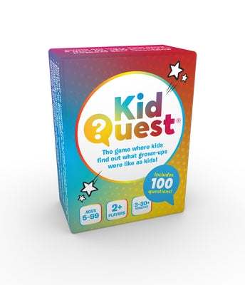 Kidquest: The Game Where Kids Find Out What Grown-Ups Were Like as Kids! by De Bonvoisin, Ariane