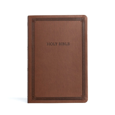 CSB Large Print Thinline Bible, Brown Leathertouch, Value Edition by Csb Bibles by Holman