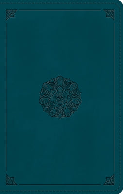 ESV Large Print Personal Size Bible (Trutone, Deep Teal, Emblem Design) by 