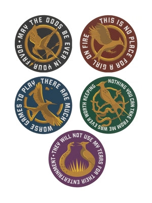 The Hunger Games: Mockingjay Icon Stickers - Sticker Set of 5 by Out of Print