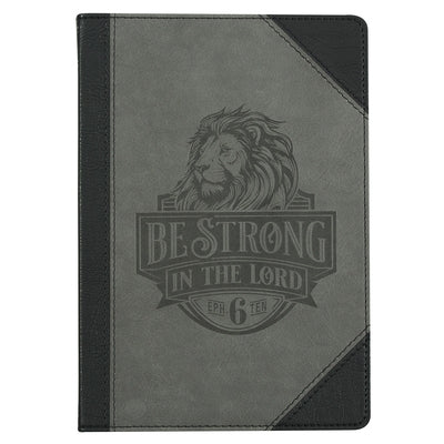 Journal Classic Lion Be Strong in the Lord Eph. 6:10 by Christian Art Gifts