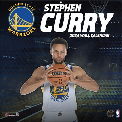 Golden State Warriors Stephen Curry 2024 12x12 Player Wall Calendar by Turner Sports