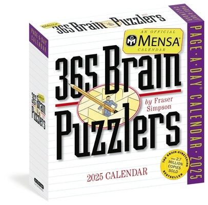 Mensa(r) 365 Brain Puzzlers Page-A-Day(r) Calendar 2025: Word Puzzles, Logic Challenges, Number Problems, and More by Simpson, Fraser