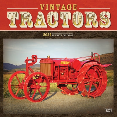 Tractors, Vintage 2024 Square by Browntrout