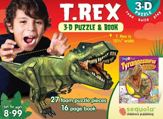 T. Rex: 3D Puzzle and Book [With Puzzle] by Sequoia Children's Publishing