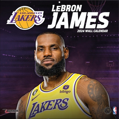 Los Angeles Lakers Lebron James 2024 12x12 Player Wall Calendar by Turner Sports