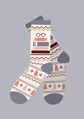 Tbr Book Stack Cozy Socks - Small by Out of Print