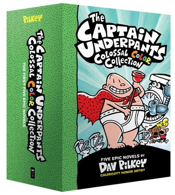 The Captain Underpants Colossal Color Collection (Captain Underpants #1-5 Boxed Set): From the Creator of Dog Man by Pilkey, Dav