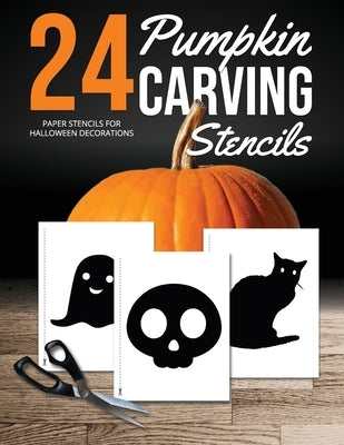 Pumpkin Carving Stencils: 24 Paper Stencils for Halloween Decorations by Paperbles