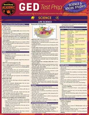 GED Test Prep - Science & Social Studies: A Quickstudy Laminated Reference Guide by Miskevich, Frank