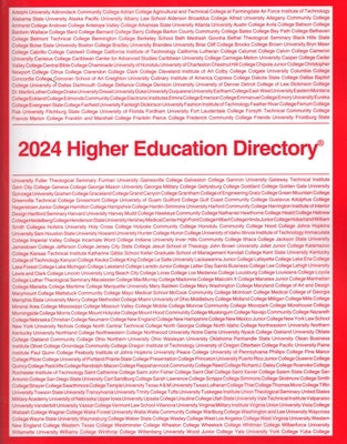 Higher Education Directory 2024 by Higher Education Publications Inc