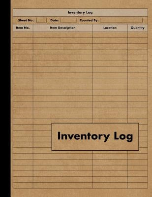 Inventory Log: Large Inventory Log Book - 120 Pages for Business and Home - Perfect Bound by Press, Red Tiger