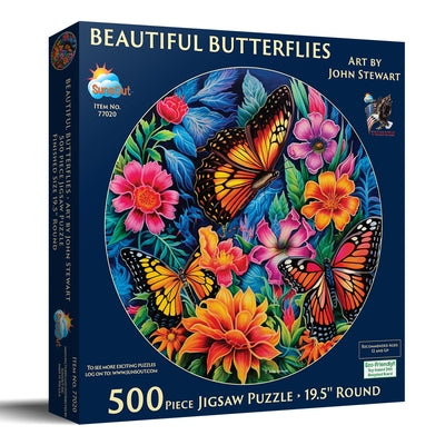 Beautiful Butterflies 500 PC Puzzle by Stewart, John