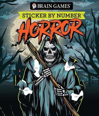 Brain Games - Sticker by Number: Horror (28 Images to Sticker) by Publications International Ltd