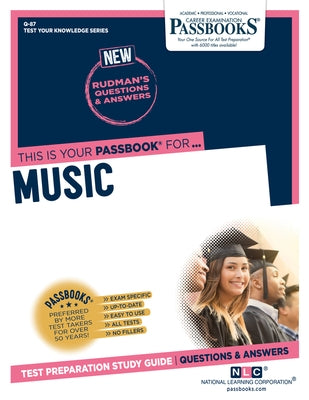 Music (Q-87): Passbooks Study Guide Volume 87 by National Learning Corporation