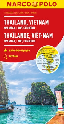 Thailand, Vietnam, Laos, Cambodia Marco Polo Map by Polo, Marco