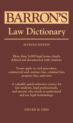 Law Dictionary by Barron's Educational Series