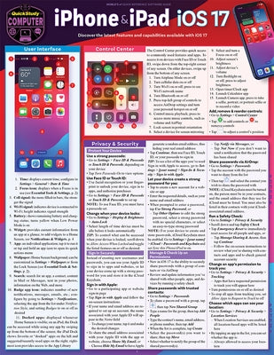 iPhone & iPad IOS 17: A Quickstudy Laminated Reference Guide by Kepler, Jennifer