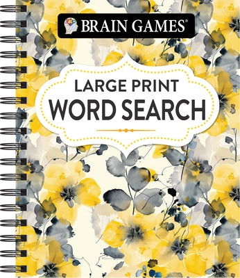 Brain Games - Large Print Word Search (Floral) by Publications International Ltd