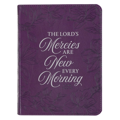 Journal Handy Purple His Mercies Lam. 3:22-23 by Christian Art Gifts