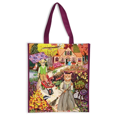 Cottage Cats Reusable Shopping Bag by Galison