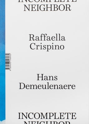 Raffaella Crispino & Hans Demeulenaere: Incomplete Neighbor by Crispino, Raffaella