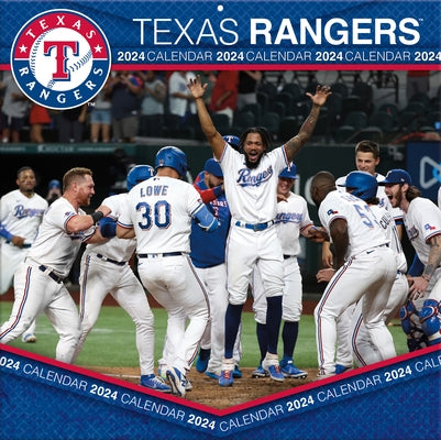 Texas Rangers 2024 12x12 Team Wall Calendar by Turner Sports