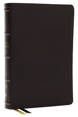 KJV Holy Bible, Center-Column Reference Bible, Genuine Leather, Black, 73,000+ Cross References, Red Letter, Thumb Indexed, Comfort Print: King James by Thomas Nelson