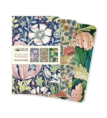 William Morris Set of 3 Mini Notebooks by Flame Tree Studio