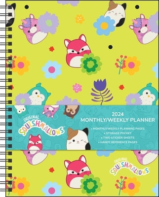 Squishmallows 12-Month 2024 Monthly/Weekly Planner Calendar by Jazwares