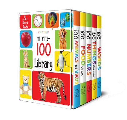 My First 100 Library: Boxset of 5 Early Learning Board Books by Wonder House Books