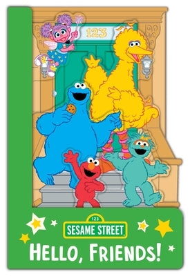 Sesame Street: Hello, Friends! (a Sesame Street Elmo and Friends Shaped Novelty Board Book for Babies and Toddlers) by Buzzpop