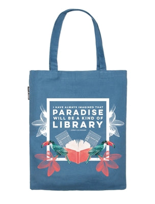 Jorge Luis Borges: Paradise Tote Bag by Out of Print