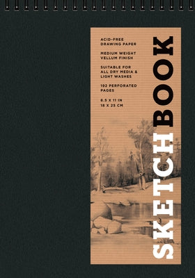 Sketchbook 7 X 10 FlipTop Landscape Black Spiral Hardcover Mixed Media Sketchbook for Drawing: Acid-Free Quality Paper (128 Pages) by Union Square & Co