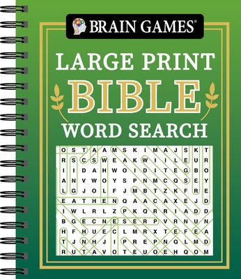 Brain Games - Large Print Bible Word Search (Green) by Publications International Ltd