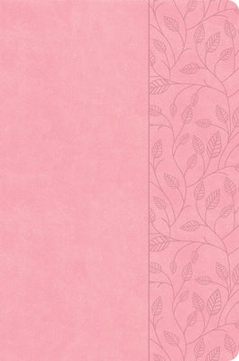 CSB Large Print Thinline Bible, Value Edition, Soft Pink Leathertouch by Csb Bibles by Holman