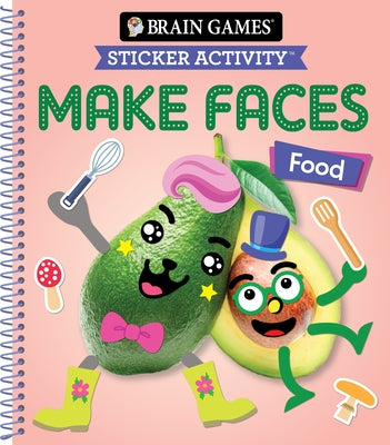 Brain Games - Sticker Activity - Make Faces: Food (Age 3 Years and Up): Volume 2 by Publications International Ltd