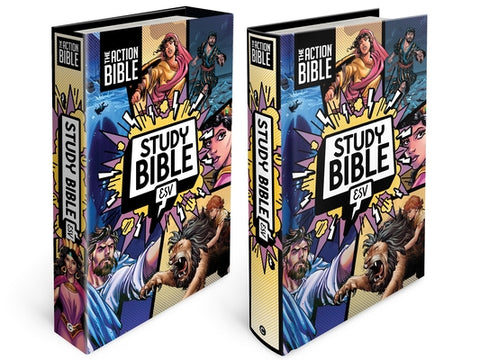 The Action Bible Study Bible Esv, Hardcover, Full Color by David C Cook