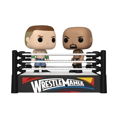 Pop Moment Wwe Cena Versus the Rock Vinyl Figure by Funko