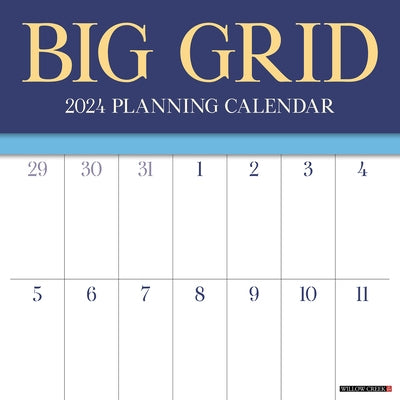 Big Grid (Jewel) 2024 12 X 12 Wall Calendar by Willow Creek Press