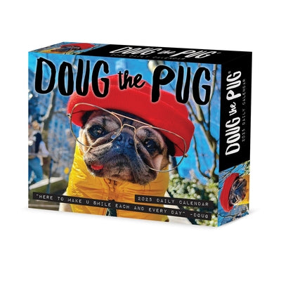 Doug the Pug 2025 6.2 X 5.4 Box Calendar-USA by Leslie Mosier