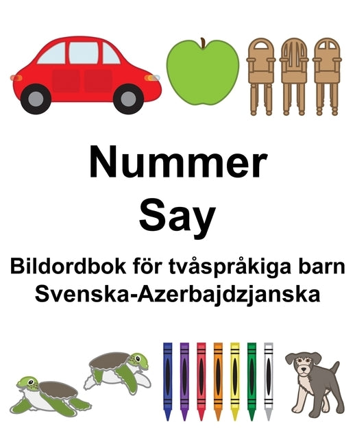 Svenska-Azerbajdzjanska Nummer/Say Bildordbok för tvåspråkiga barn by Carlson, Suzanne