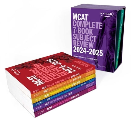 MCAT Complete 7-Book Subject Review 2024-2025, Set Includes Books, Online Prep, 3 Practice Tests by Kaplan Test Prep