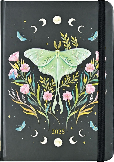 2025 Luna Moth Weekly Planner (16 Months, Sept 2024 to Dec 2025) by Yunk, Lea