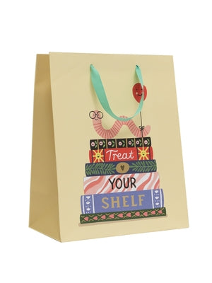 Bookworm Treat Your Shelf Gift Bag (Large) by Out of Print