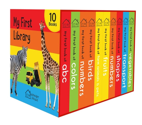 My First Library: Boxset of 10 Board Books for Kids by Wonder House Books