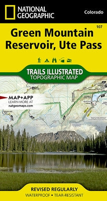 Green Mountain Reservoir, Ute Pass Map by National Geographic Maps